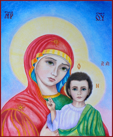 Рисунок на христианскую тематику