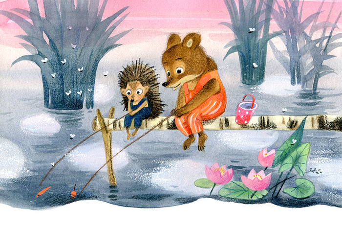 Самый известный Ёжик в России)) и Медвежонок