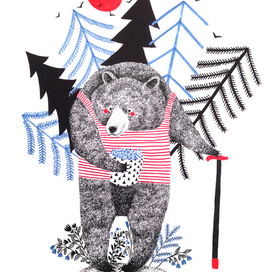 Медведь в лесу