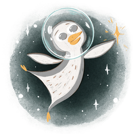 Пигвин космонавт