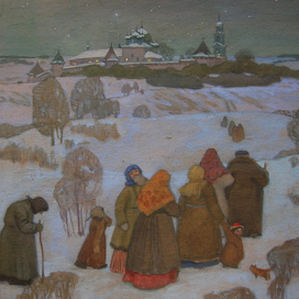 На Рождество.