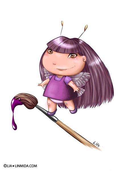 Фейка фиолетовых красок