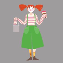 Весёлая клоунесса