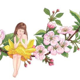 Феечка на веточке.