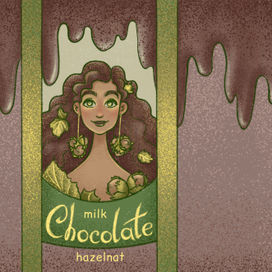 Упаковка "Молочный шоколад с лесным орехом"