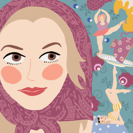 Шёлковые платки с портретом на заказ