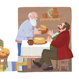 "Петух и жерновки"