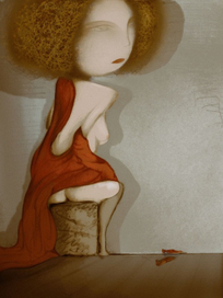 Она так прекрасна эта девушка в красном....