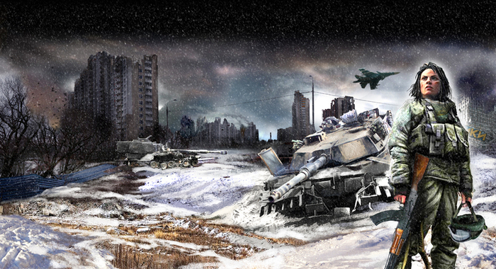 концепт обложки "Абрамсы в Химках"