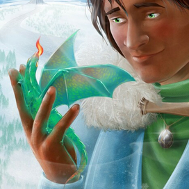 Первый обсидиан - обложка фэнтези повести