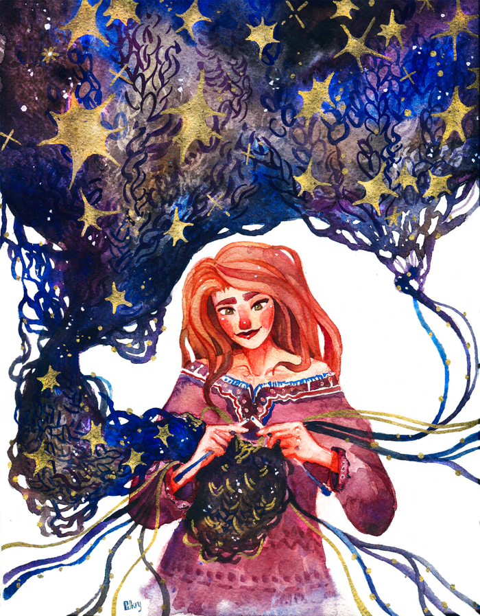 Девушка, которая вяжет ночь