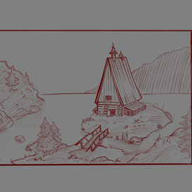 Пейзаж.Скетч