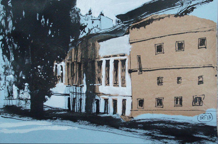 лист из "Сербского альбома" 2013, 30х40