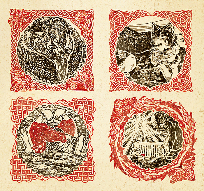 сказка (заставки на форзацы)