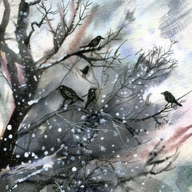 Птицы на ветках