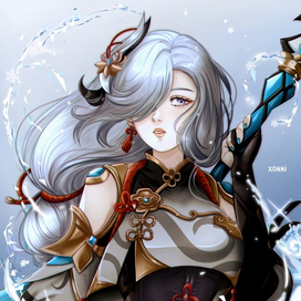 Иллюстрация по игре "Genshin Impact"