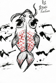 Думай о плавниках.