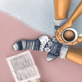 Зимний вечер с любимой книгой 