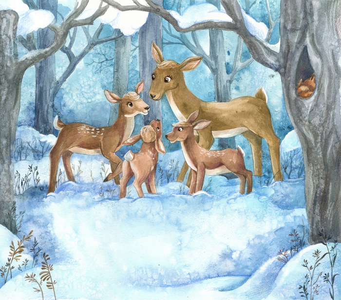 Оленье семейство