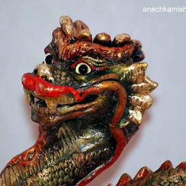 Год дракона (эксперимент с пластиком и красками)