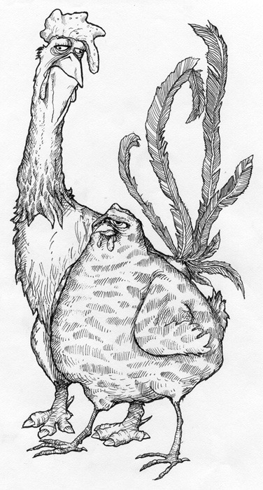 Золотой петушок и курочка Ряба