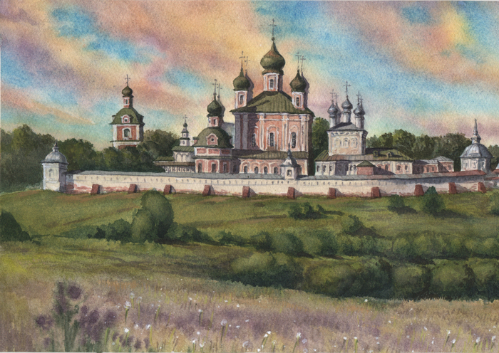Переяславский монастырь на закате 