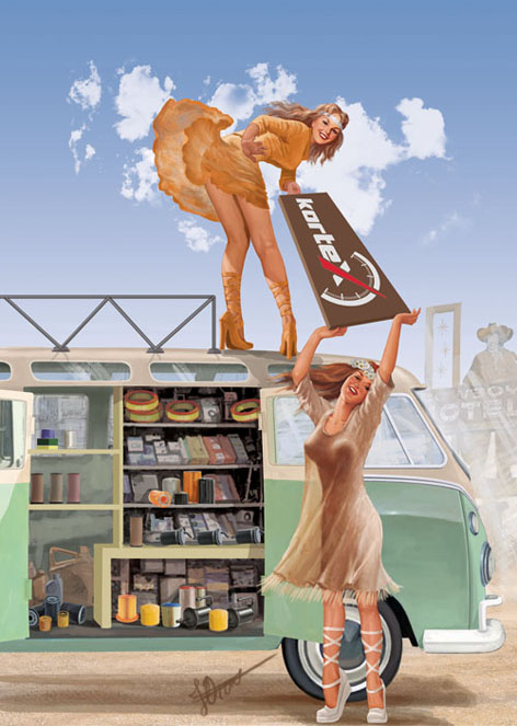  Хиппи в стиле Пин-Ап