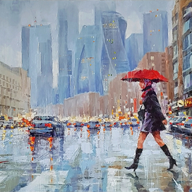 Москвичка под зонтиком