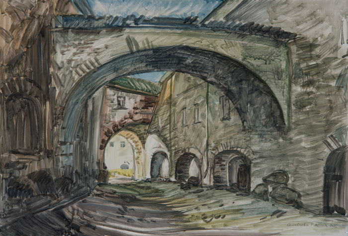 в монастыре