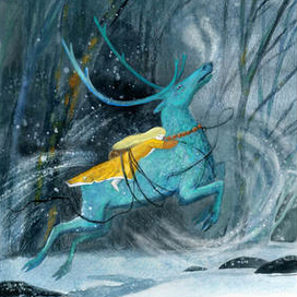 Иллюстрация к сказке Х. К. Андерсена "Снежная королева"