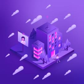 Изометрия город