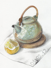 Чайник и лимон