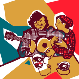 музыканты за чаем