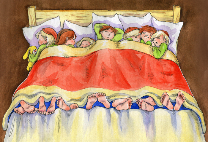 Спальня в домике Людоеда