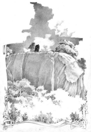 Властелин колец. Чёрный всадник на откосе.