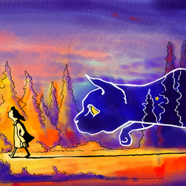 КОГДА КРАДЕТСЯ КОШКА-НОЧЬ