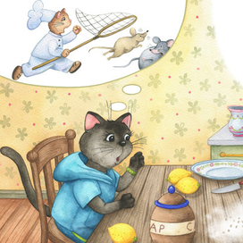 Иллюстрация для книги "Коржик для Барбариски"