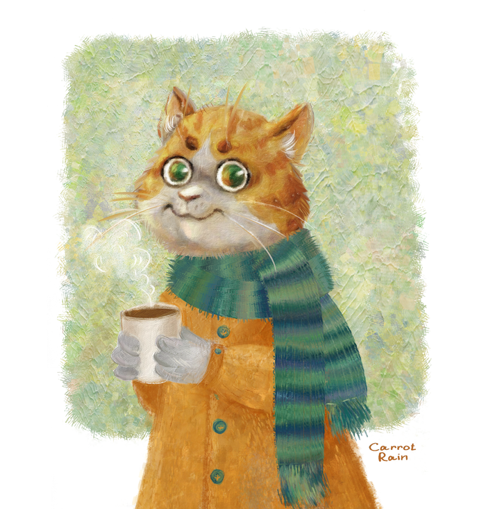 Котеич в рыжем пальто 