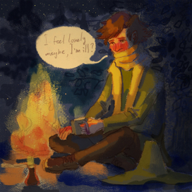 Снусмумрик у костра