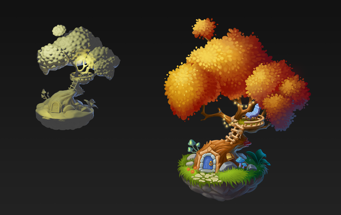 Game art - Tree