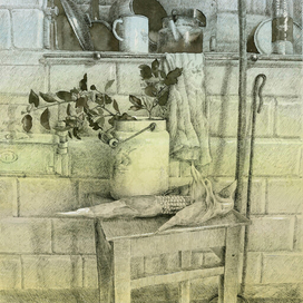 Деревенский натюрморт с кукурузой