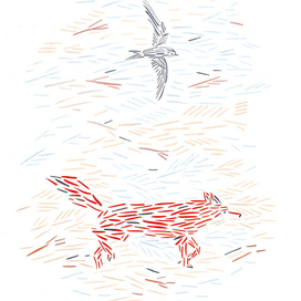 Лиса и птица