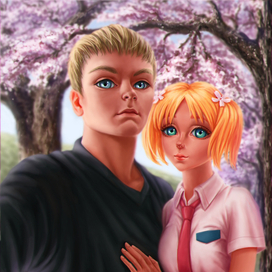 Пара в аниме-стиле
