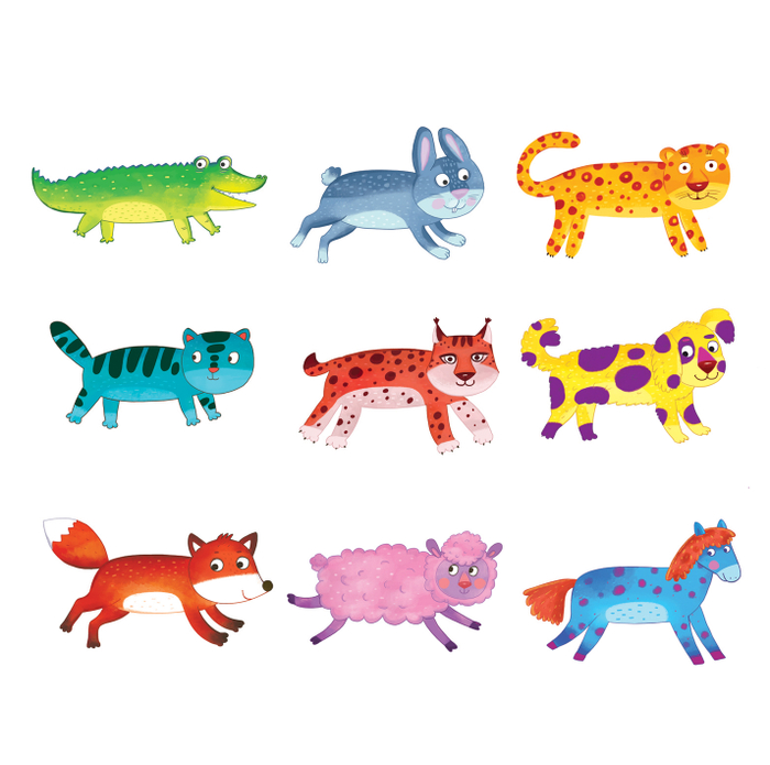 Зверята для пазлов.