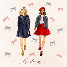 Fashion illustration детская мода