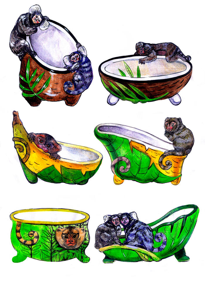 Эскиз фарфоровых изделий