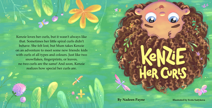 Обложка для книги «Кензи и ее кудри}