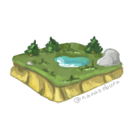 Полянка с озером