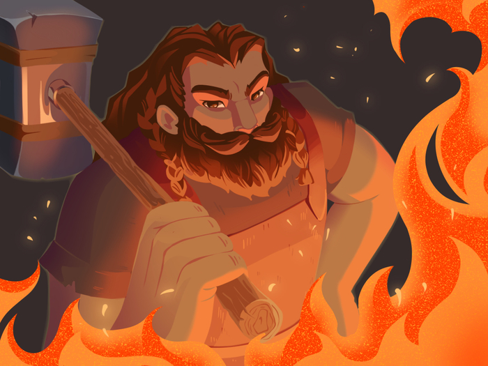 Дворф кузнец