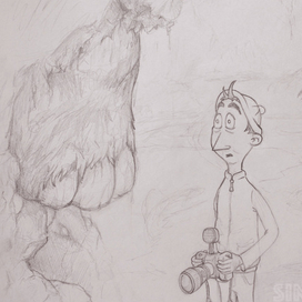 кадр мультфильма (набросок)